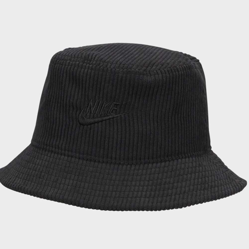 NIKE Apex Corduroy Bucket Hat - Black - Size Large